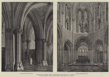 Christchurch-Kathedrale, Dublin, Restaurierung durch den verstorbenen Mr. G E Street, RA